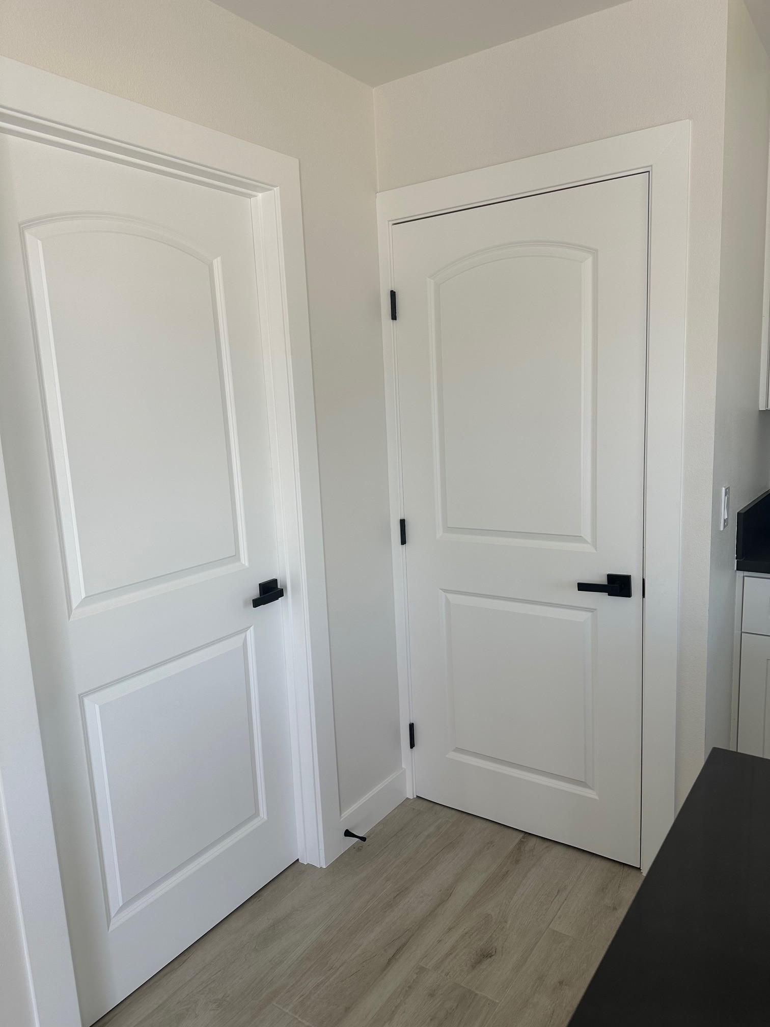 Door with Black Handles - 16730 Septo St