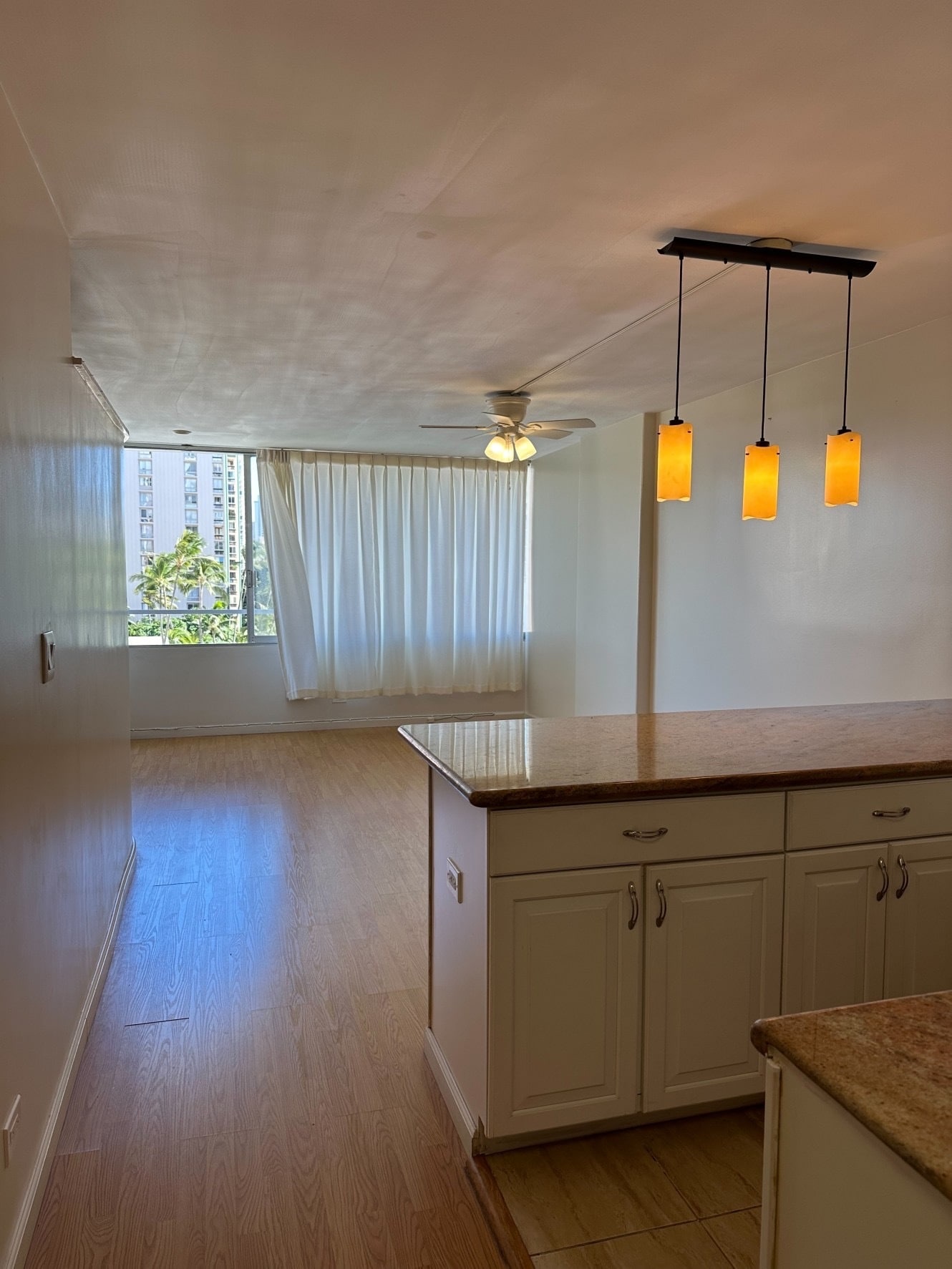living room and granite kitchen counter - 435 Seaside Ave