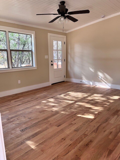 Natural light and side door in open concept living room/kitchen - 1565 Pump Station Rd