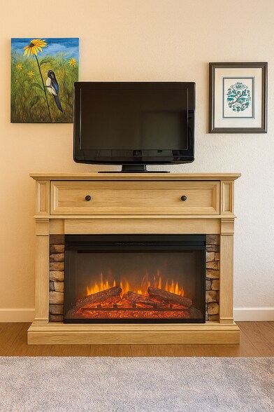 New electric fireplace/heater - 2101 Dearborn Ave