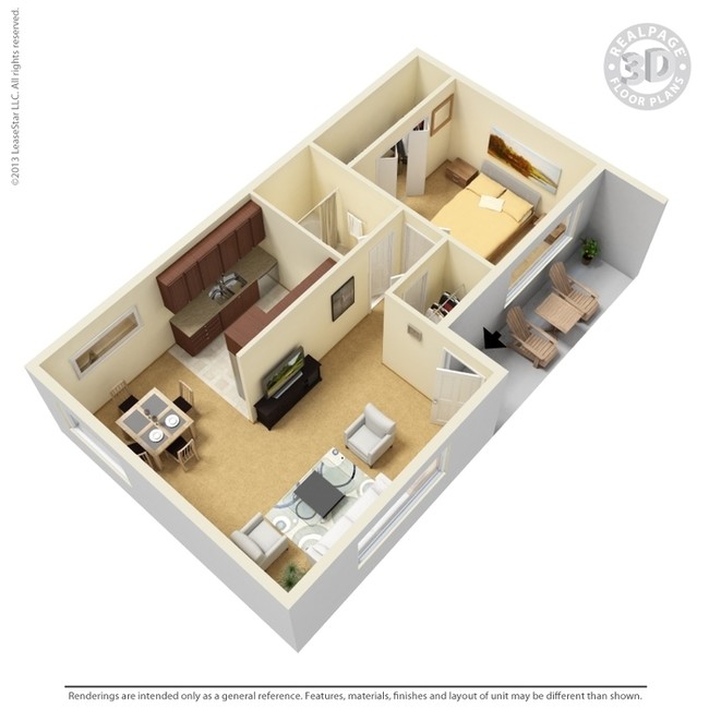 1BR/1BA - Woodmont Terrace Apartments