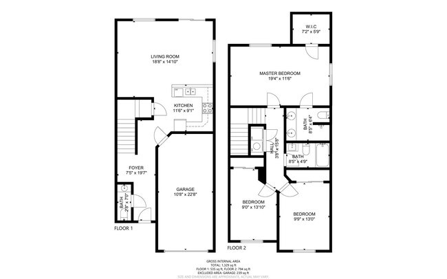 Floorplan - Fruitvale Townhomes