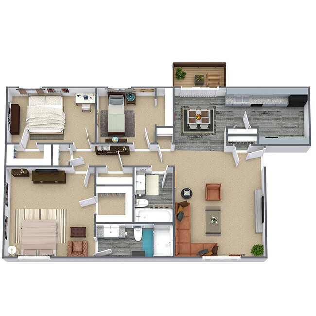 Floorplan - Cedar Creek Apartment Homes