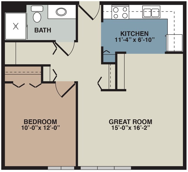 Floorplan - Lincoln Center Apartments