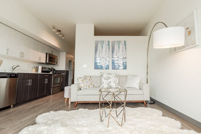 Seattle Apartments - Icon Apartments - Living Room and Kitchen - Icon Apartments