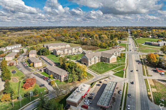 Aerial Photo - Hilltop Apartments