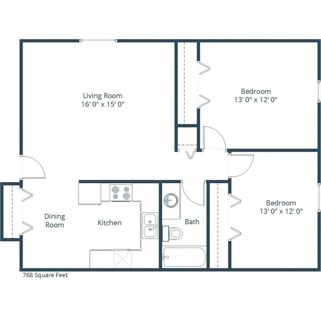 Floorplan - Eastbrook Apartments