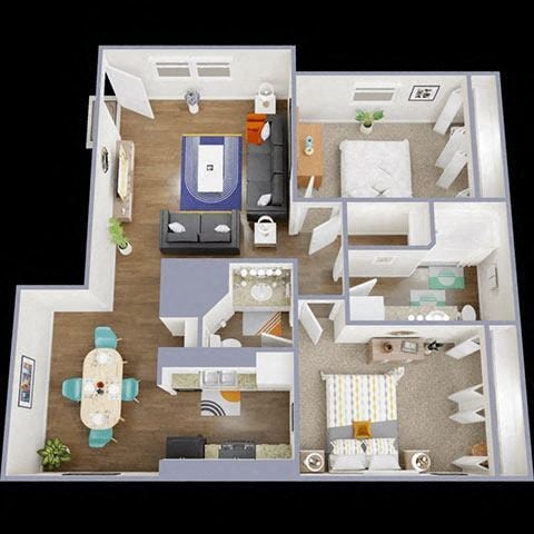 Floorplan - La Bella Apartments