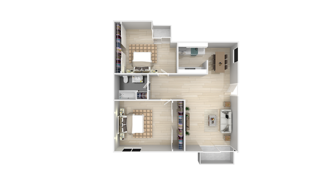 Floorplan - The Gates at the Marina Apartments