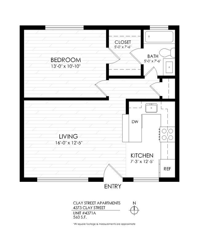 Floorplan - Clay Street Apartments