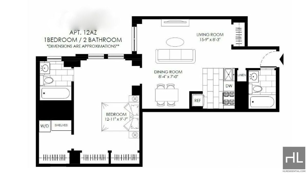Building Photo - NO fee 1 bed 2 bath with laundry in unit -...