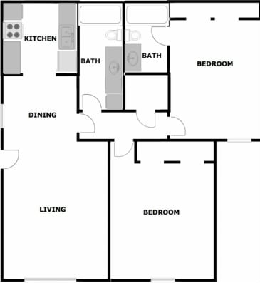 2BR/2BA - Casa Pacifica Apartments