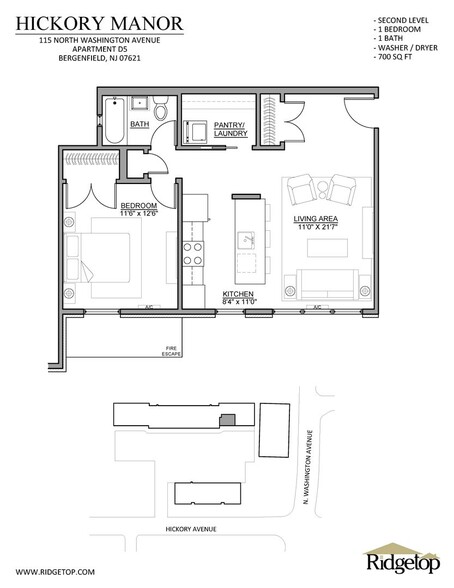 Interior Photo - Hickory Manor: In-Unit Washer & Dryer, Hea...