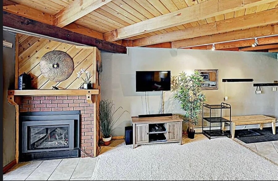 Gas fireplace and included utilities - 9100 Ryan Gulch Rd