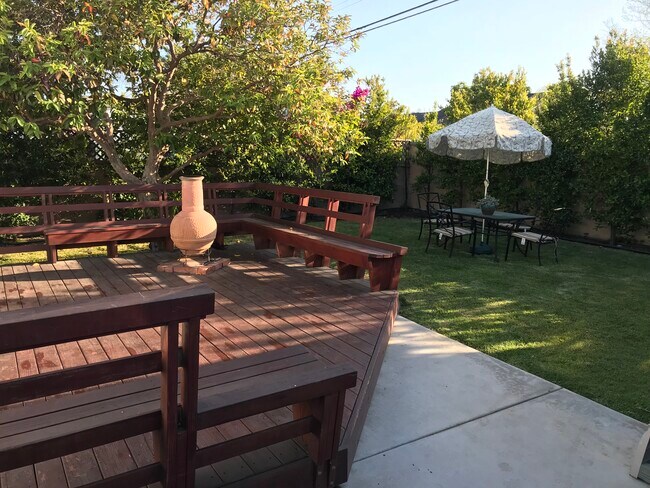 Spacious back yard provides breathing room and ideal space for a dog. - 14911 Fonthill Ave