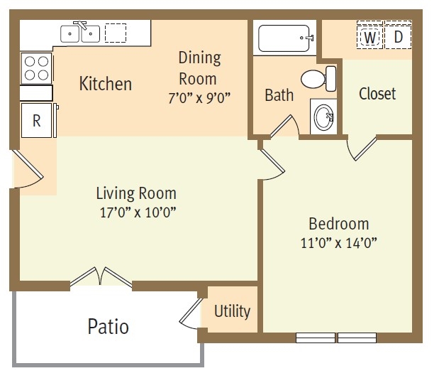 1BR/1BA - Winter Ridge Apartments