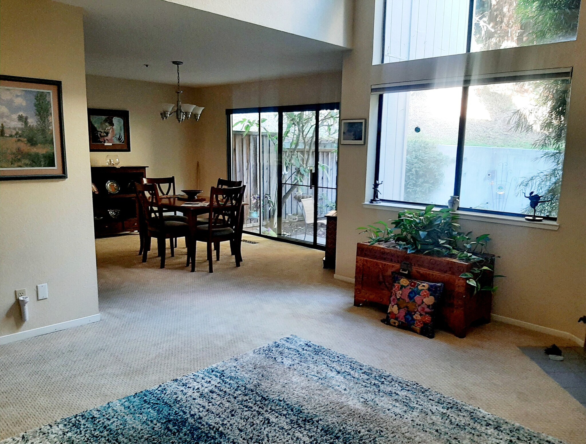 specious dining area looking into small patio.backyard - 321 Village Creek Rd