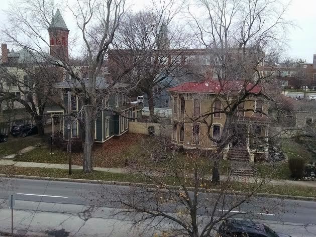 View from the roof of the house looking west - 416 N Huron St