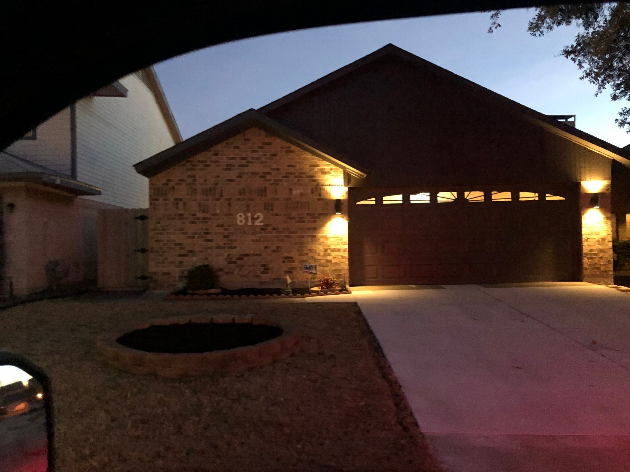 Front of home new driveway fresh paint inside and out - 812 Via Madonna