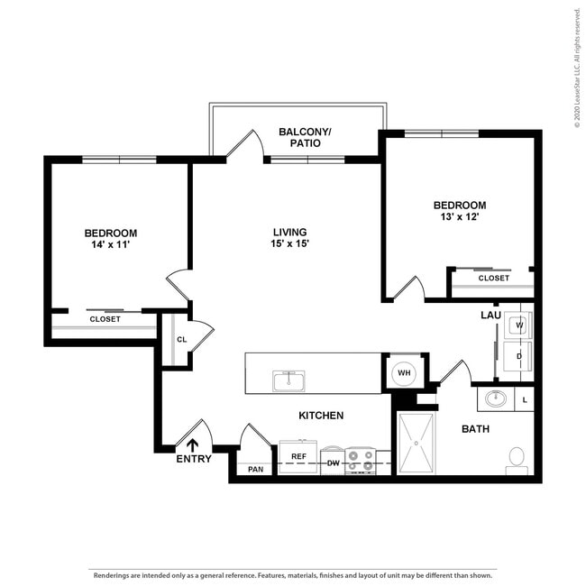 Floorplan - The Piedmont Apartments