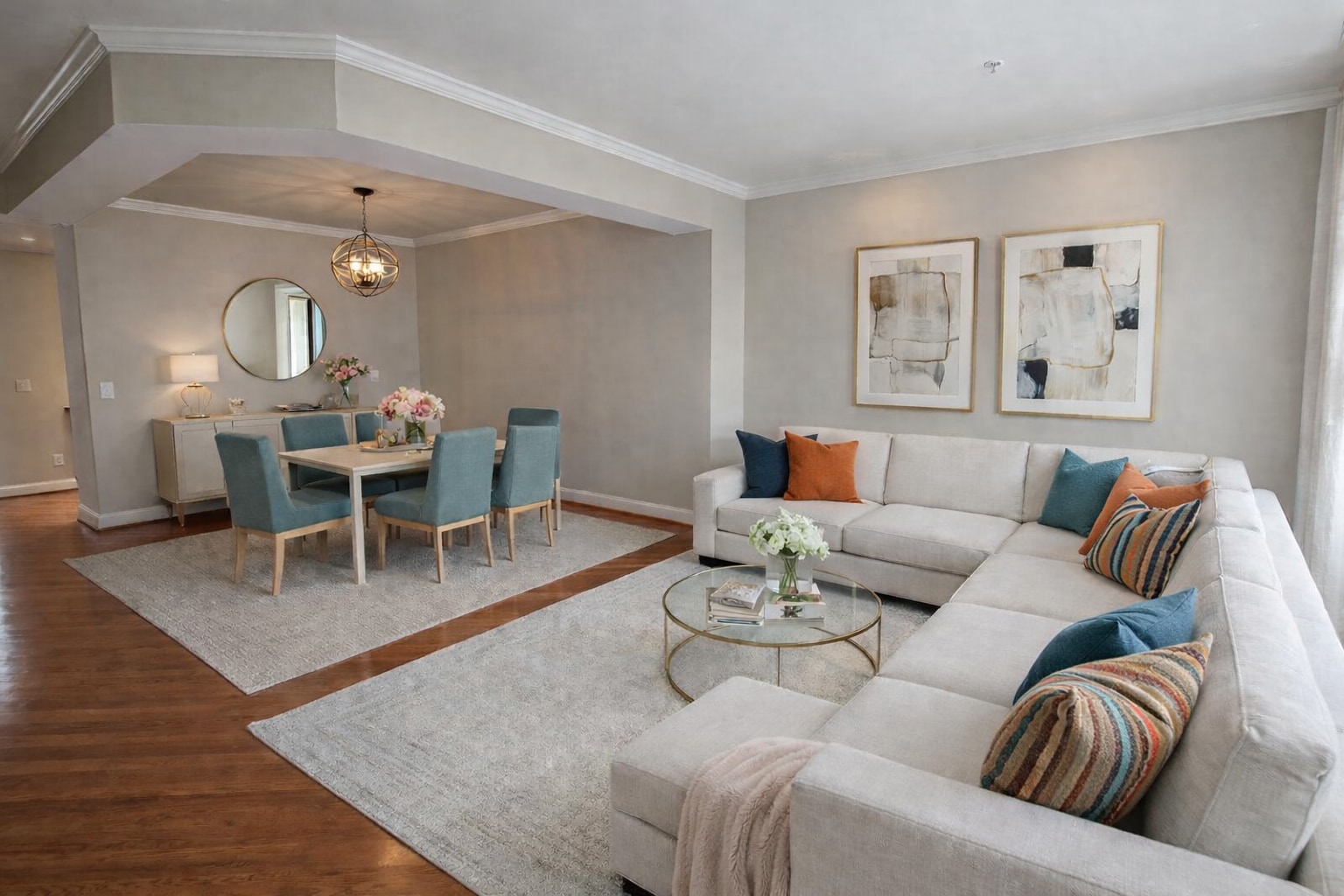 Open plan den & dining room - 222 Herndon Station Sq