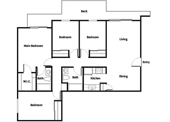 Floorplan - Harvard Yard and Glenmary Senior Affordable  Apartments