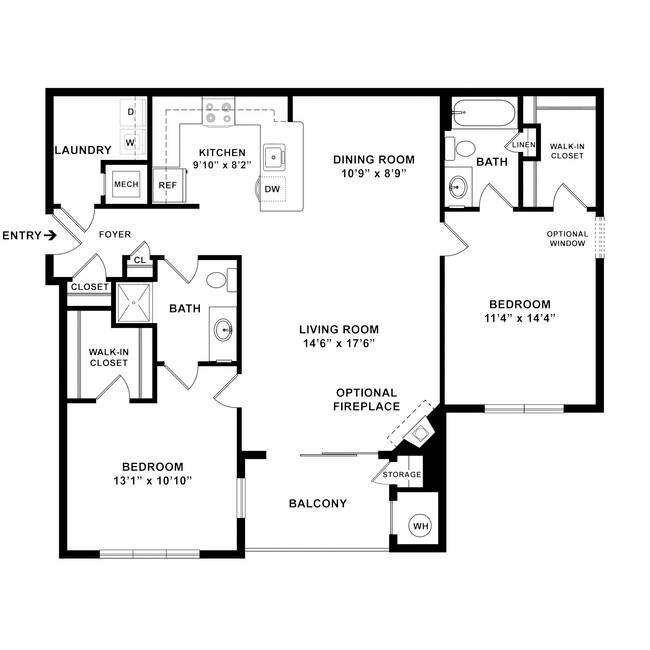 Floorplan - The Elms at Arcola