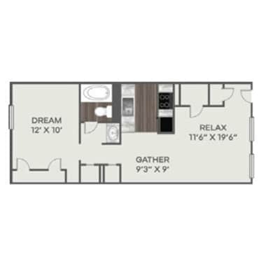 Floorplan - Village at Panther Creek Apartments