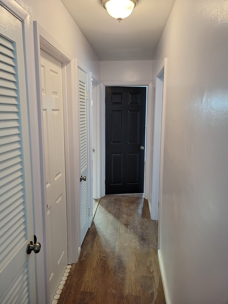 Interior hallway connecting bedrooms to living room and bathroom - 20 Princeton St