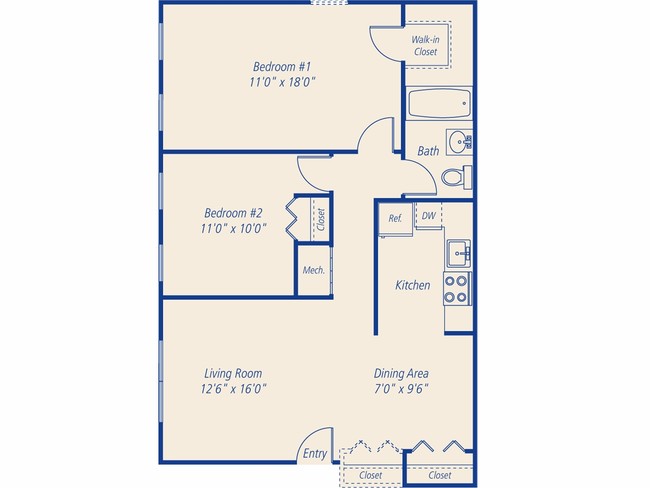 Floorplan - eaves Peabody