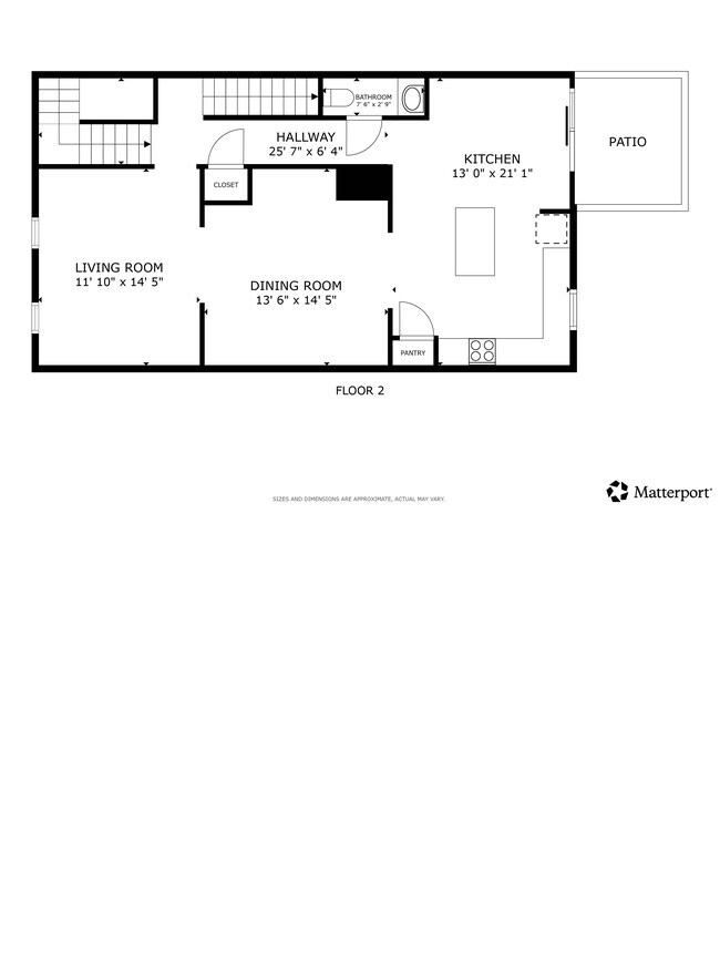 3BR 2.5BA 1852SF Floor1 - Marlboro on Hudson