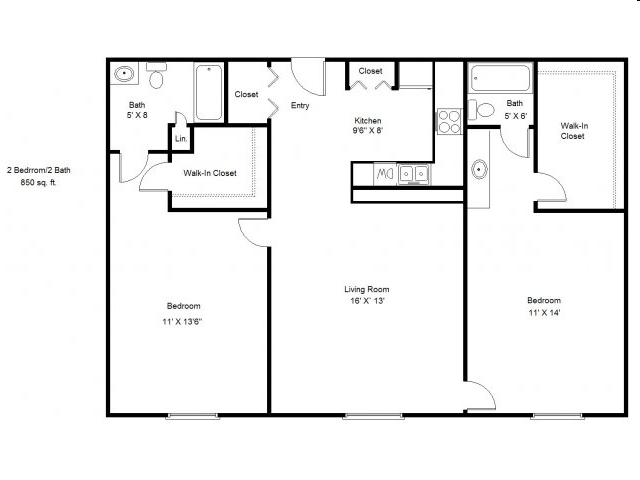 2BR/2BA - Crane Creek Senior Apartments