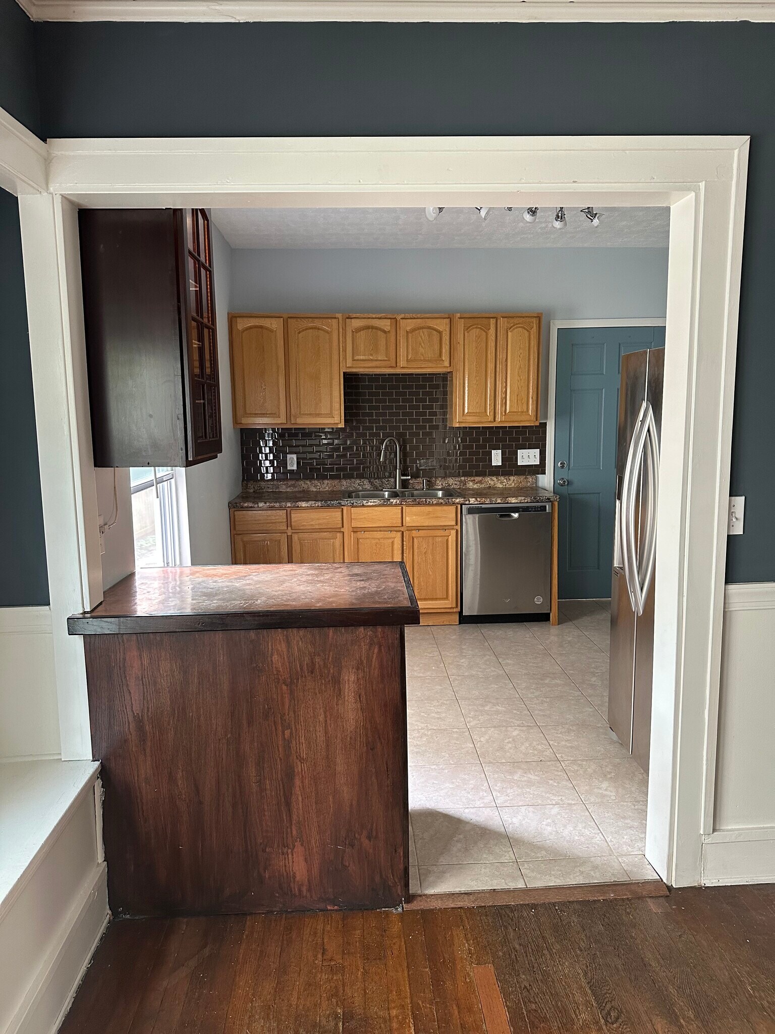 View into kitchen from dining room - 1286 Edwards Ave