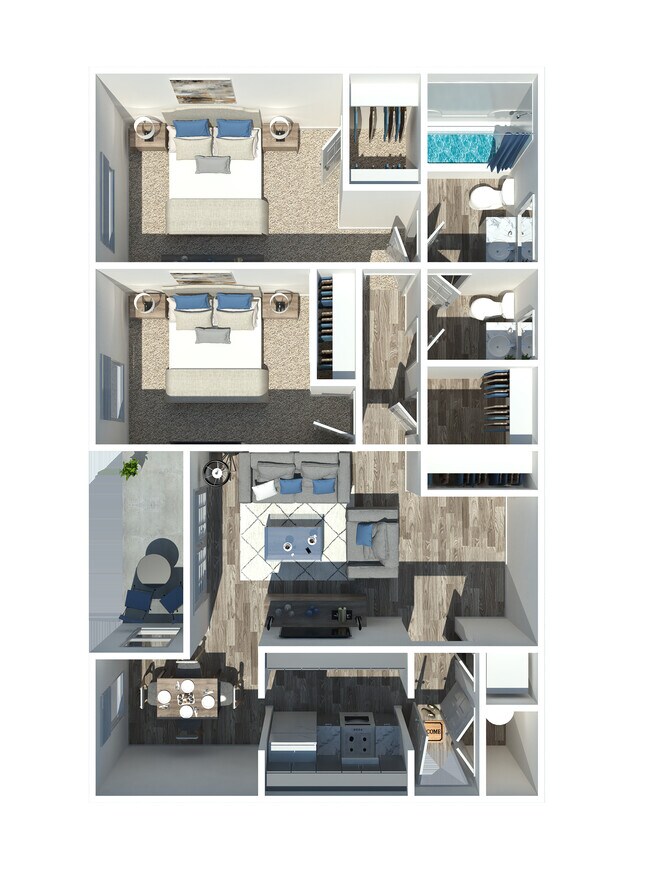 Floorplan - Hillcrest Apartments
