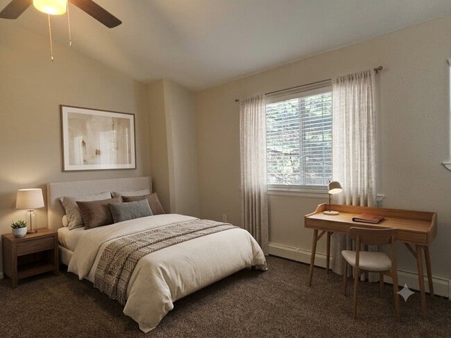 staged bed 2 table mountain townhomes - Table Mountain Townhomes