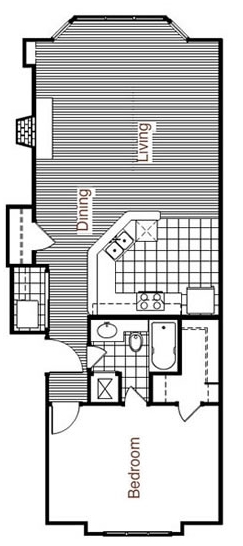 1BR/1BA - Fourth Ward Square
