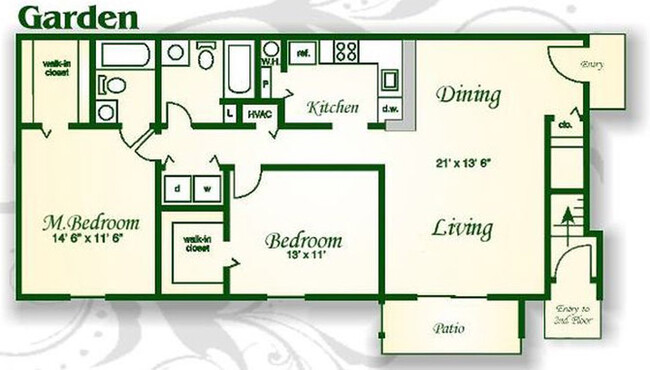 Floorplan - Beaver Creek Apartments and Townhomes