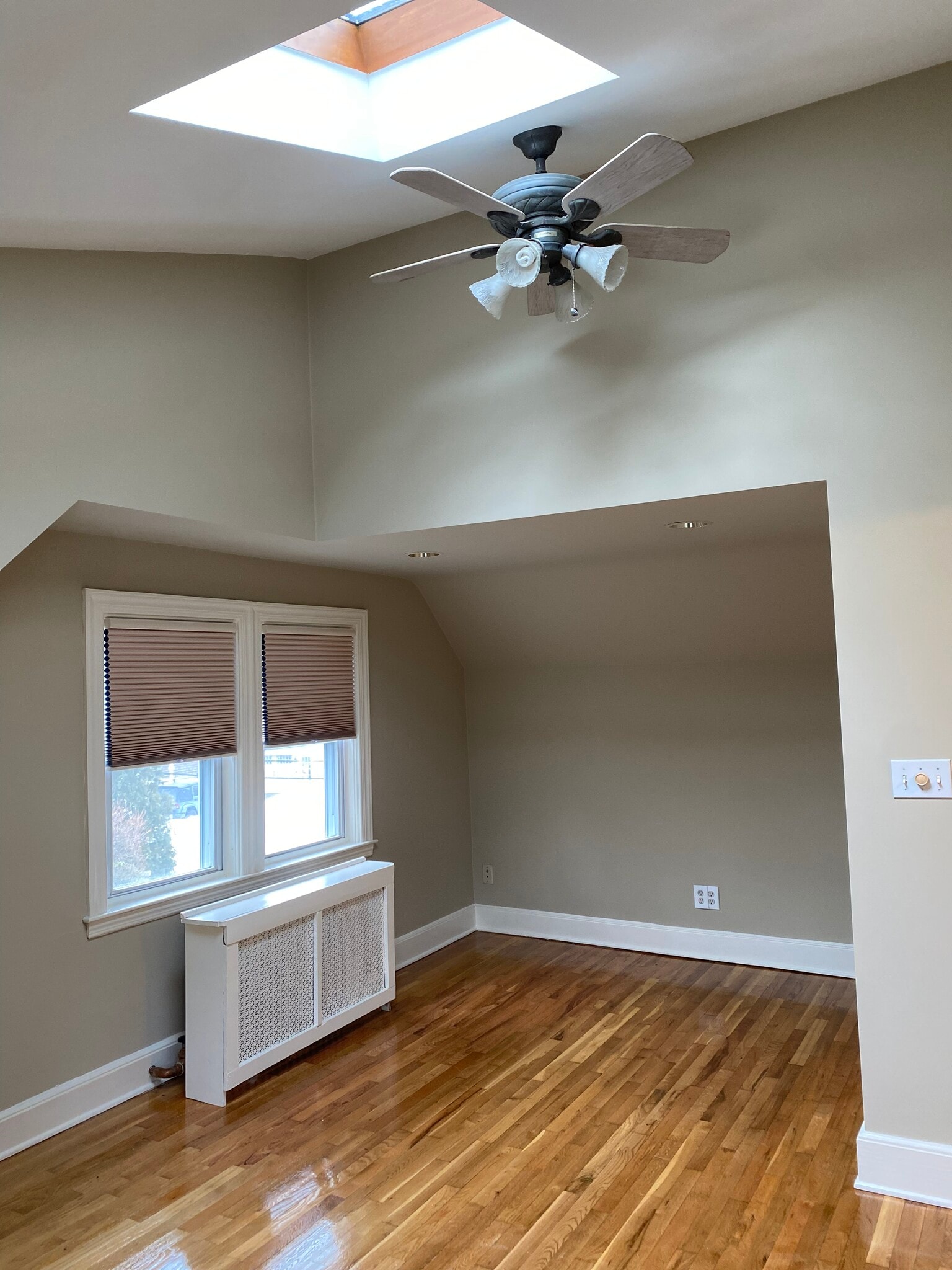Bedroom 2 Second Floor with Vaulted Ceiling and Sky Light - 54 Bowden Ave