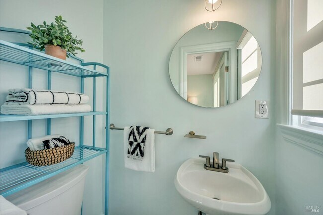 Half bath off Master - 163 California Ave