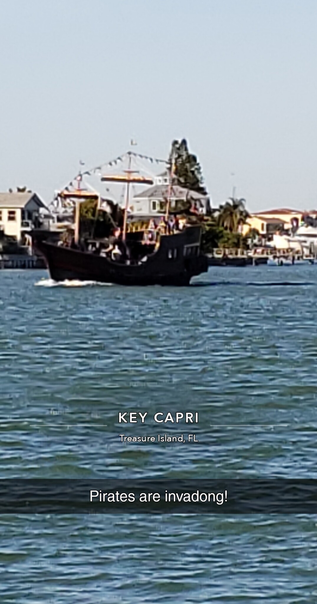 Pirate ship is always around - 1 Key Capri Key