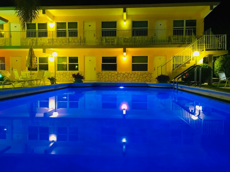 pool at night - 4532 Bougainvilla Dr