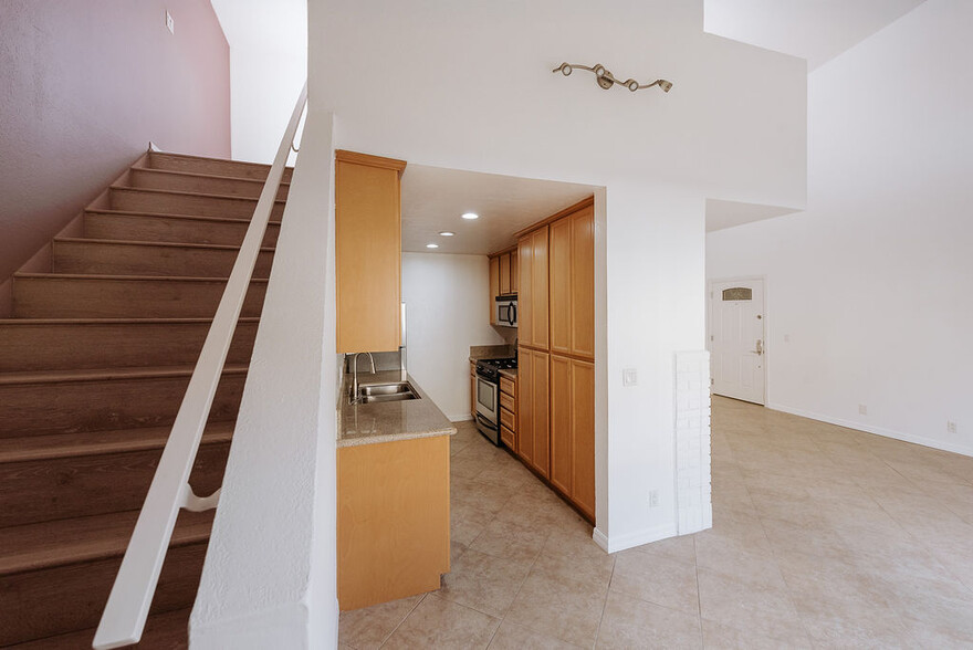 Loft stairs, kitchen - 3651 Jasmine Ave