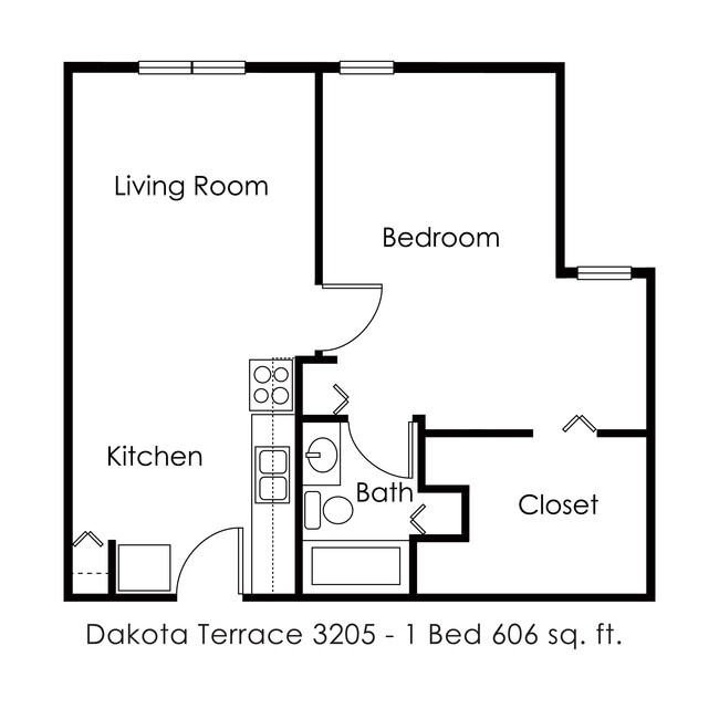 Floorplan - Dakota Terrace Apartments