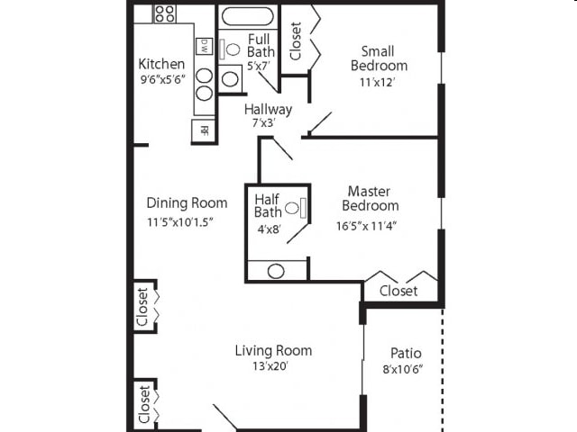 2BR/1BA - Baric Village at Fairplain