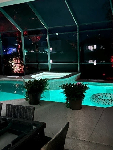 Spa at Night - 2046 Mandarin Ln
