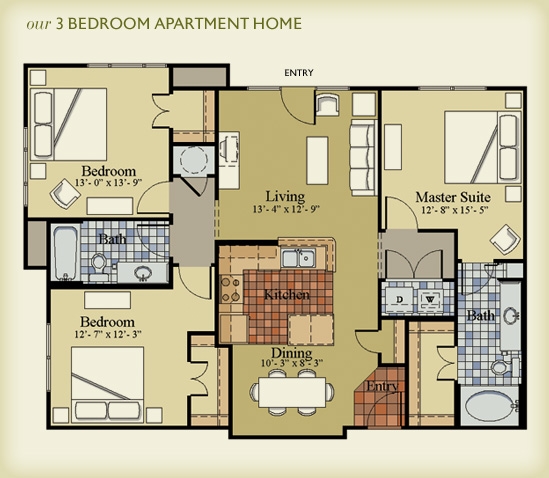 3BR/2BA - Columbia Crest