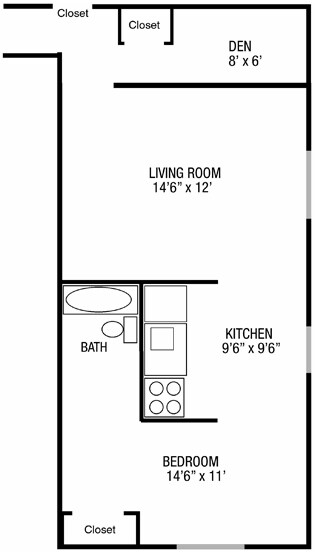 1 Bedroom Deluxe - Benton Gardens