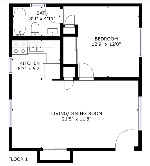 Floorplan - Dayton 45 Apartments