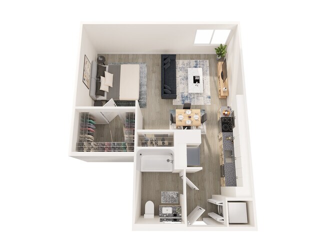 S1.2 Floor Plan - 3D - 805 Riverfront