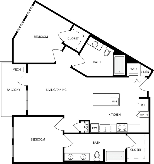Floorplan - Mara Pacific Beach